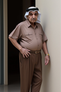 Qatari elderly male with  brown hair