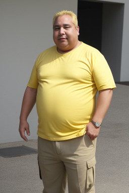 Chilean middle-aged male with  blonde hair