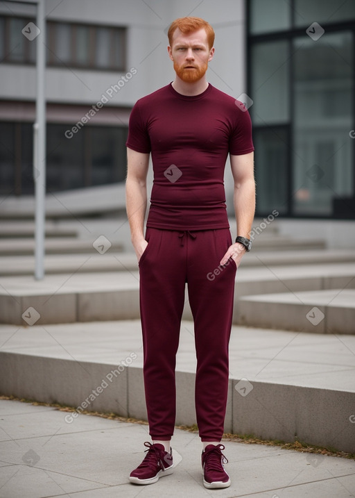 Danish adult male with  ginger hair