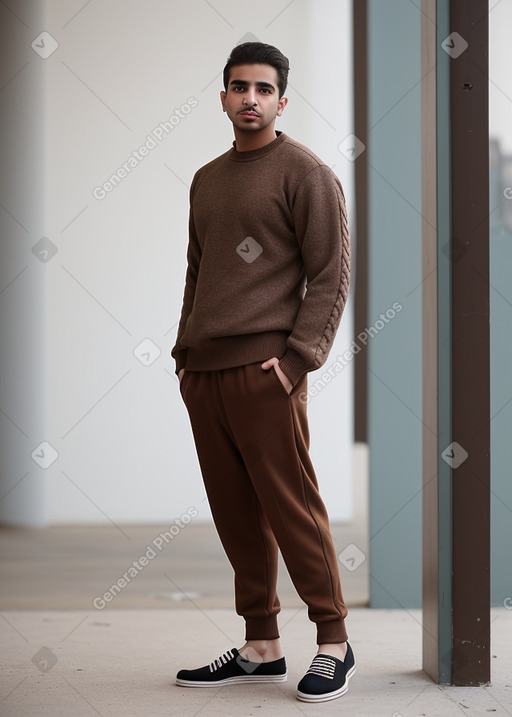 Bahraini adult male with  brown hair