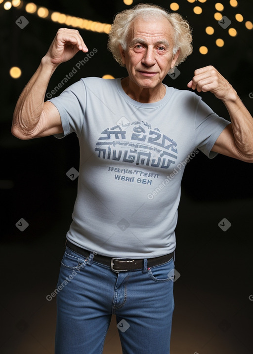 Israeli elderly male with  blonde hair