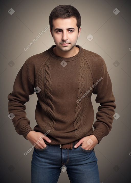 Syrian adult male with  brown hair