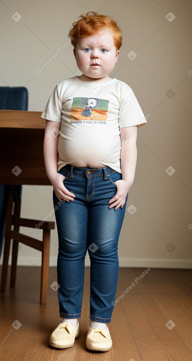 Senegalese infant girl with  ginger hair