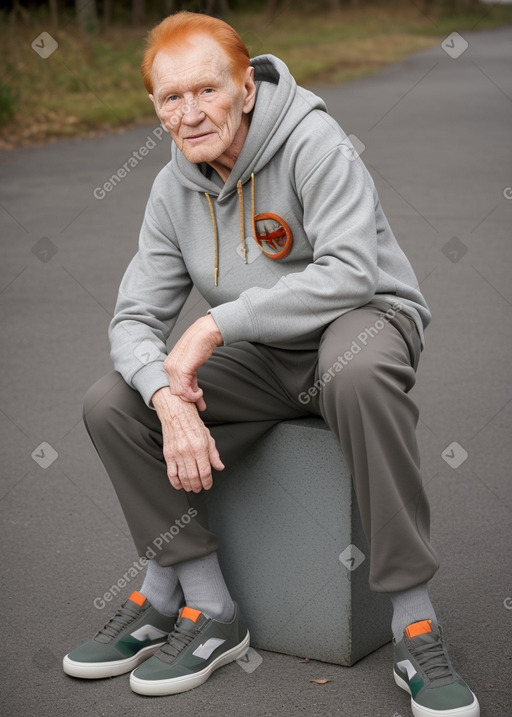 Lithuanian elderly male with  ginger hair