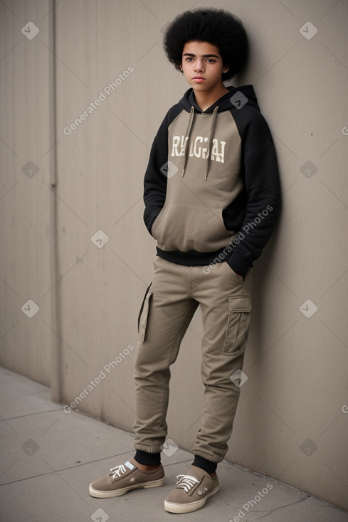 Uruguayan teenager boy with  black hair