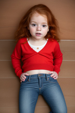 Puerto rican infant girl with  ginger hair