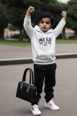 Omani infant boy with  black hair