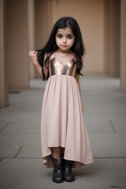 Lebanese infant girl with  black hair