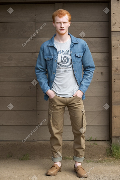 Slovak young adult male with  ginger hair