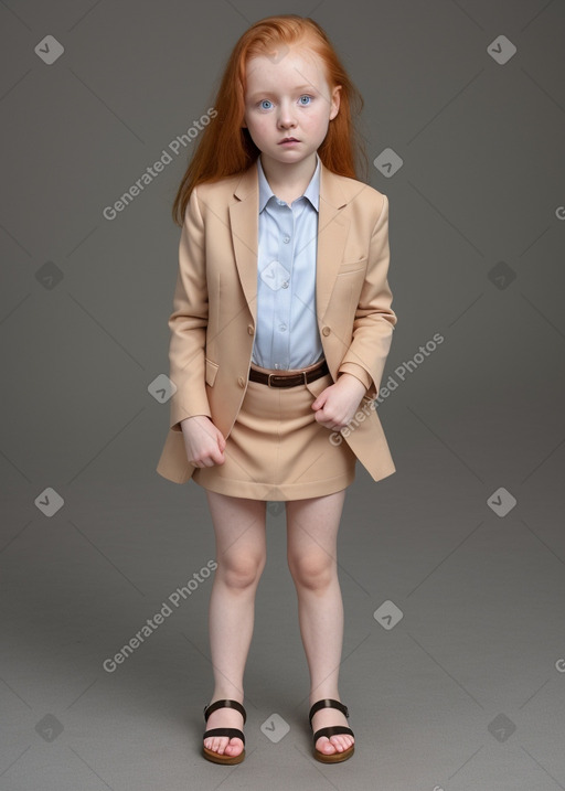 Polish infant girl with  ginger hair