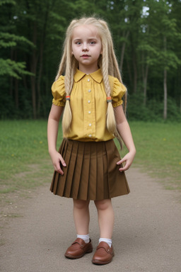 Belarusian child girl with  blonde hair