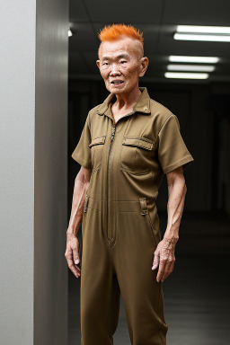 Singaporean elderly male with  ginger hair