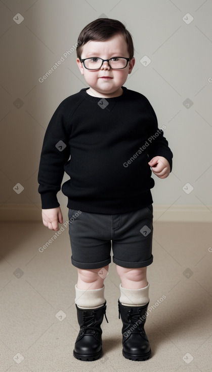 Estonian infant boy with  black hair