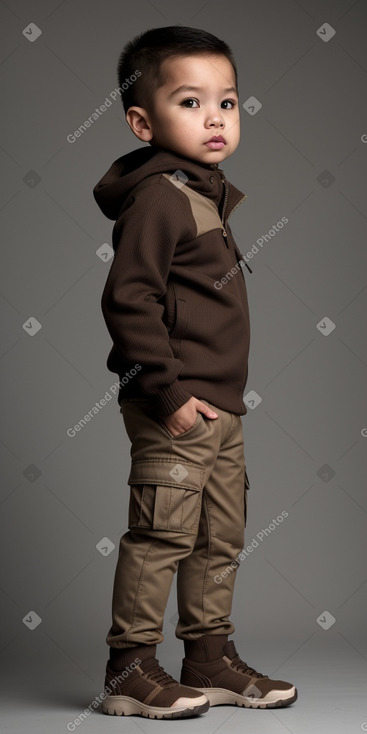 Filipino infant boy with  brown hair