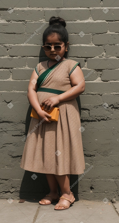 Bangladeshi infant girl with  brown hair