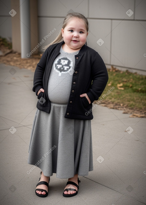 Canadian infant girl with  gray hair