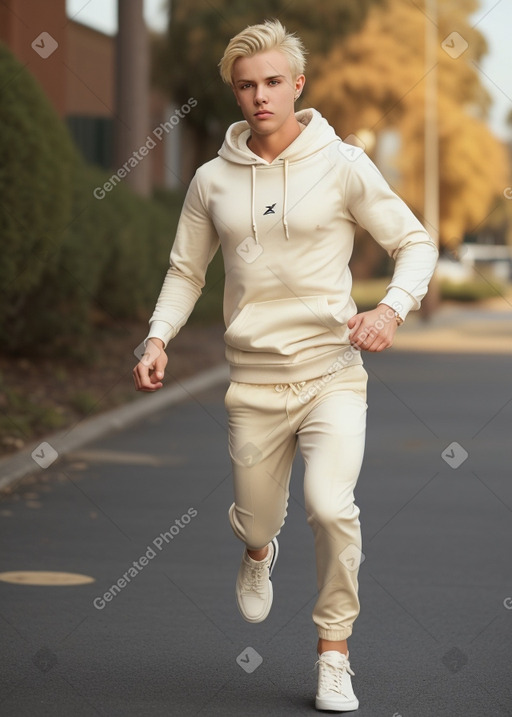 Australian young adult male with  blonde hair