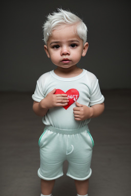 Venezuelan infant boy with  white hair