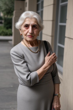 Armenian elderly female with  gray hair