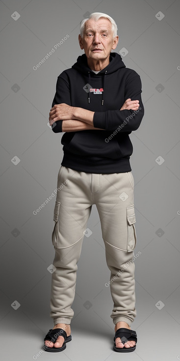 Slovak elderly male with  white hair