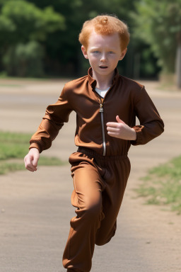 Senegalese child boy with  ginger hair