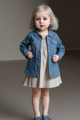 Georgian infant girl with  gray hair