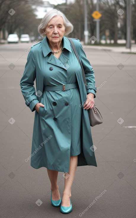 Caucasian elderly female with  gray hair