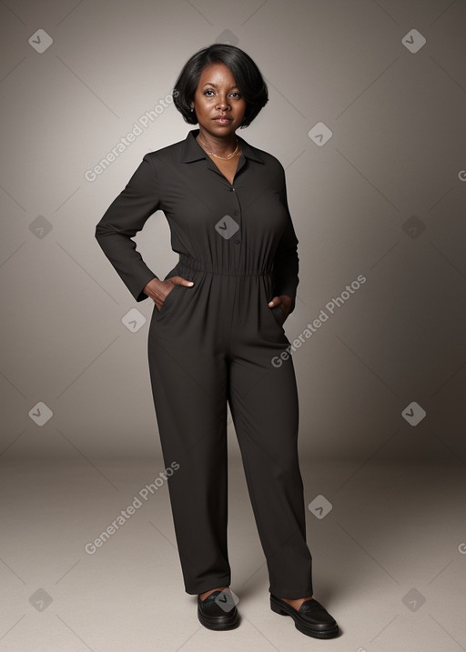 African american 45 years female with  black hair