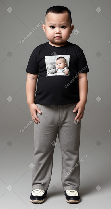 Filipino infant boy with  gray hair