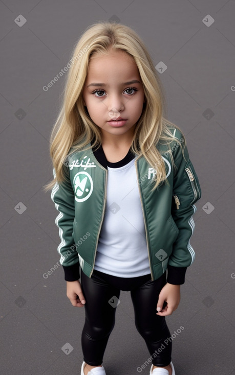 Algerian child girl with  blonde hair