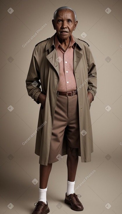 Kenyan elderly male with  brown hair