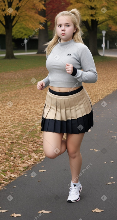 German teenager girl with  blonde hair