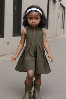 Nigerian infant girl with  black hair