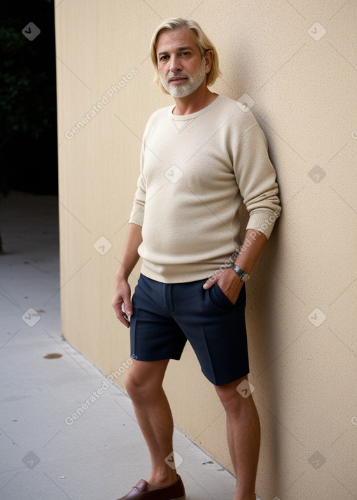 Israeli middle-aged male with  blonde hair