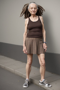 Czech elderly female with  brown hair