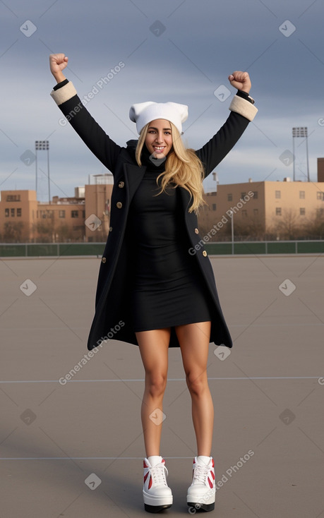 Moroccan adult female with  blonde hair