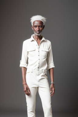 Tanzanian 45 years male with  white hair