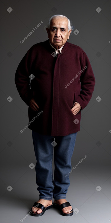 Emirati elderly male with  black hair