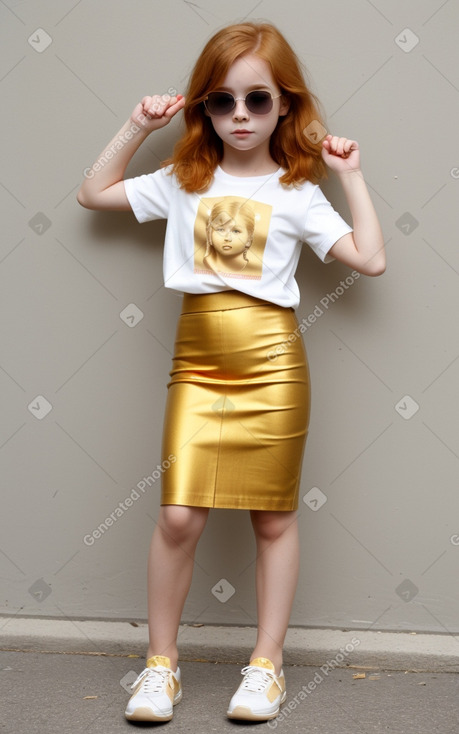 Child girl with  ginger hair