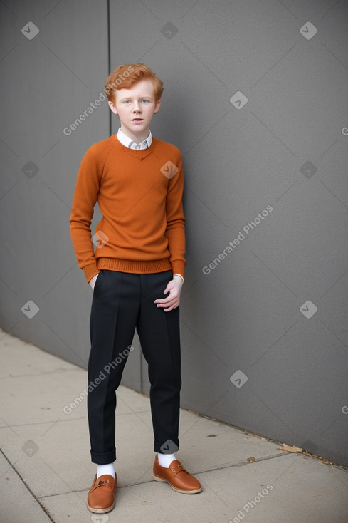 Irish teenager boy with  ginger hair