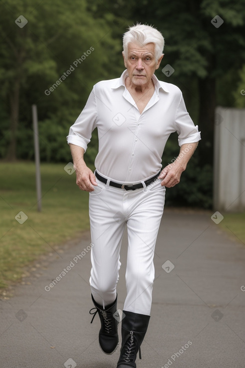 Danish elderly male with  white hair