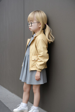 Japanese child female with  blonde hair