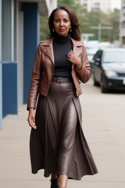 Somali middle-aged female with  brown hair