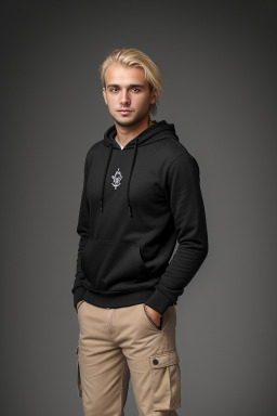 Albanian adult male with  blonde hair