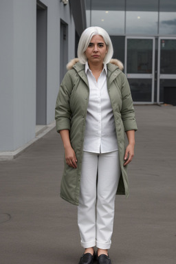 Mexican adult female with  white hair