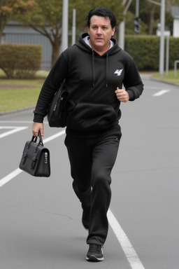 New zealand middle-aged male with  black hair