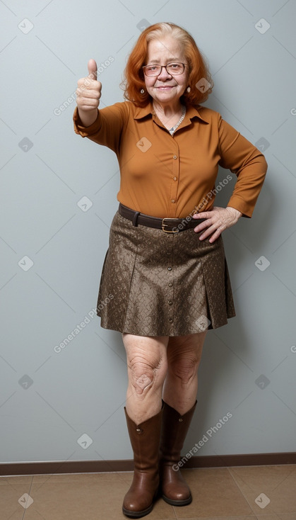 Honduran elderly female with  ginger hair