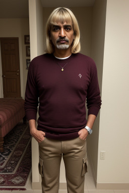 Saudi arabian 45 years male with  blonde hair