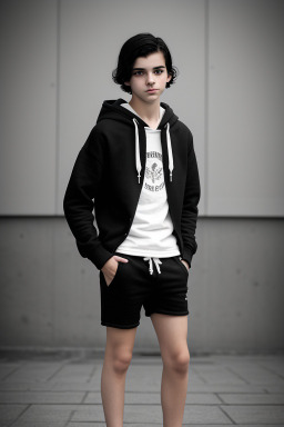 Croatian teenager boy with  black hair