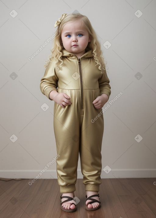 Belarusian infant girl with  blonde hair